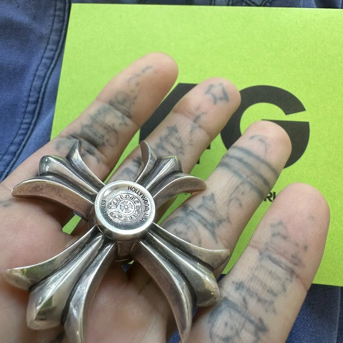 Chrome Hearts Cross Ring - Gothic 925 Sterling Silver Jewelry | David Studio