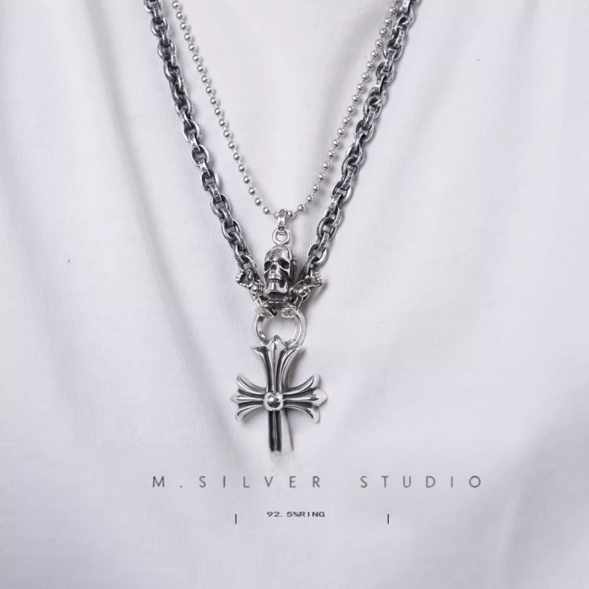 Chrome Hearts Cross Ring - Gothic 925 Sterling Silver Jewelry | David Studio