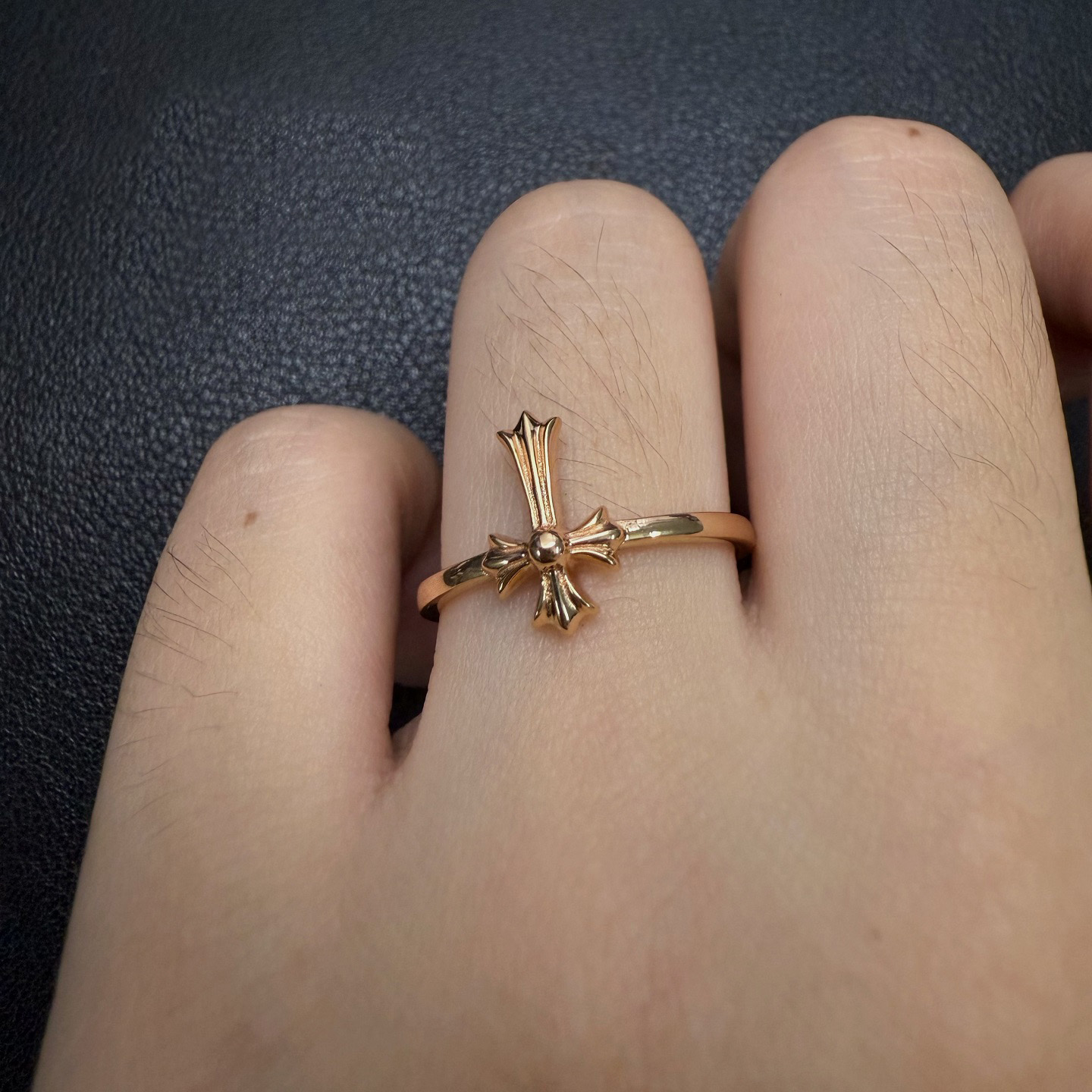 Chrome Hearts Cross Ring - Gothic 925 Sterling Silver Jewelry | David Studio