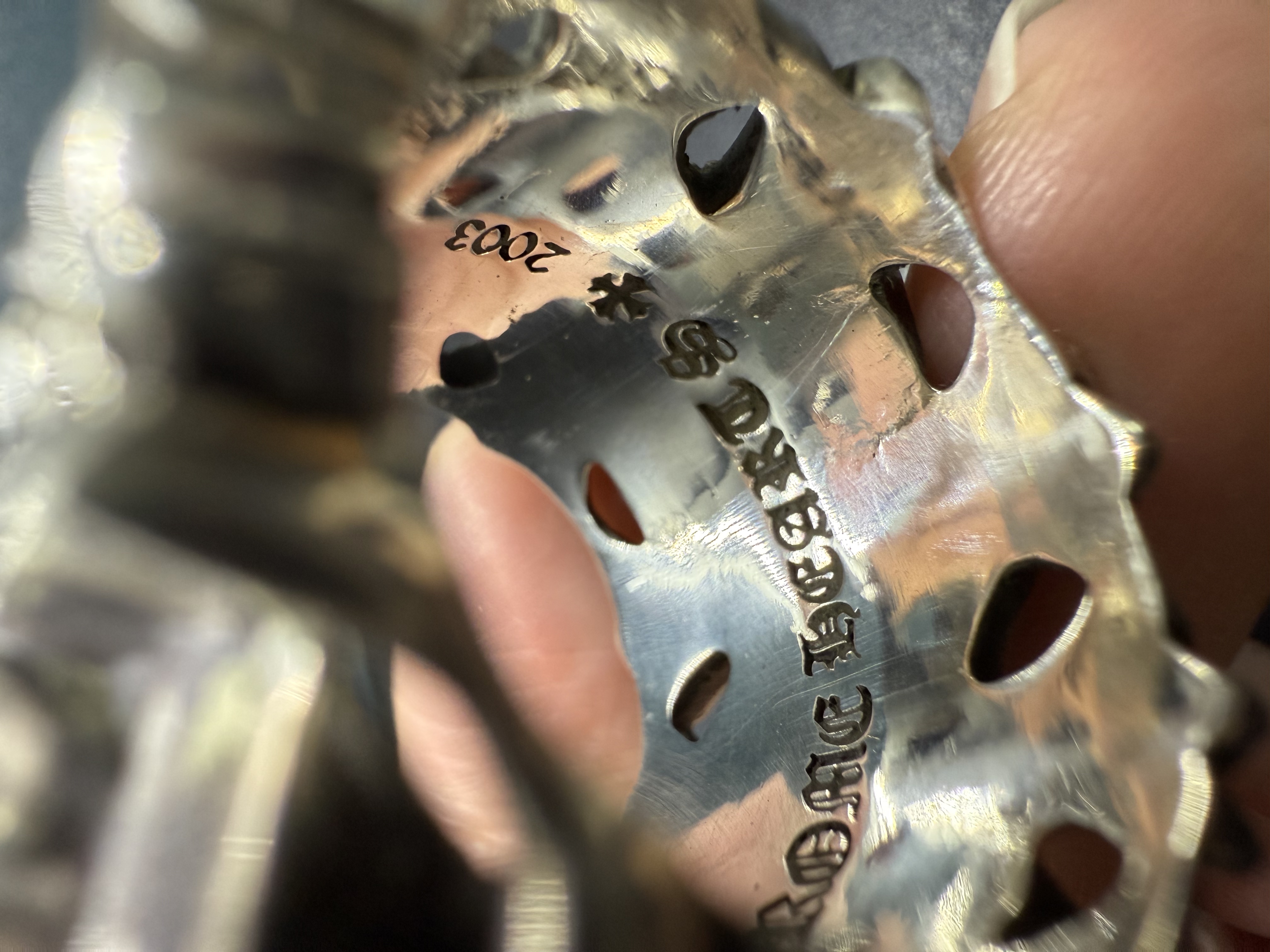 Chrome Hearts Cross Ring - Gothic 925 Sterling Silver Jewelry | David Studio