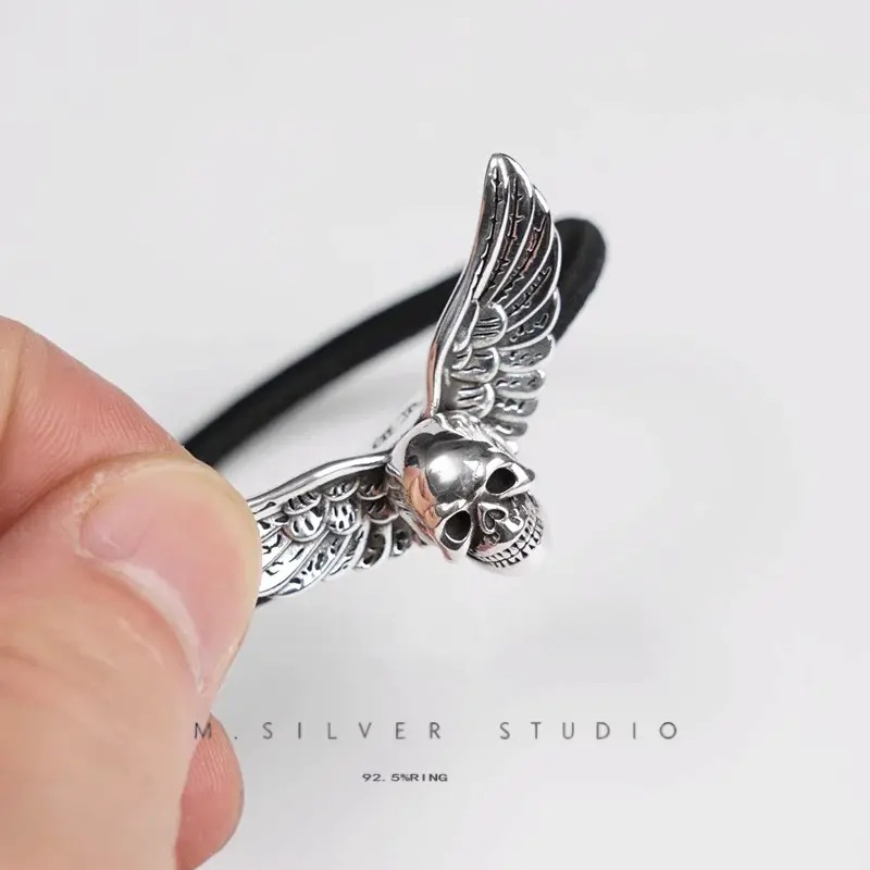 Chrome Hearts Cross Ring - Gothic 925 Sterling Silver Jewelry | David Studio