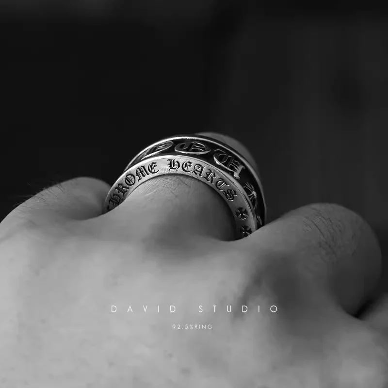 Chrome Hearts Cross Ring - Gothic 925 Sterling Silver Jewelry | David Studio
