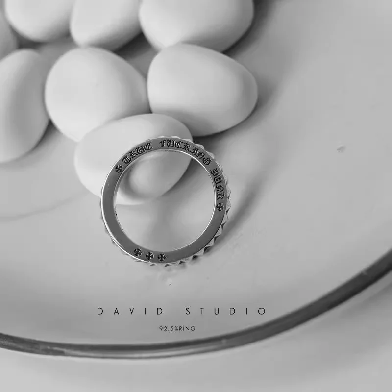 Chrome Hearts Cross Ring - Gothic 925 Sterling Silver Jewelry | David Studio