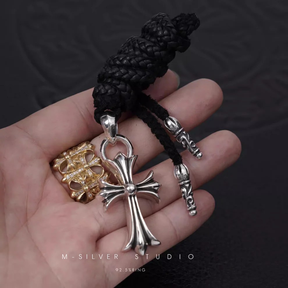 Chrome Hearts Cross Ring - Gothic 925 Sterling Silver Jewelry | David Studio