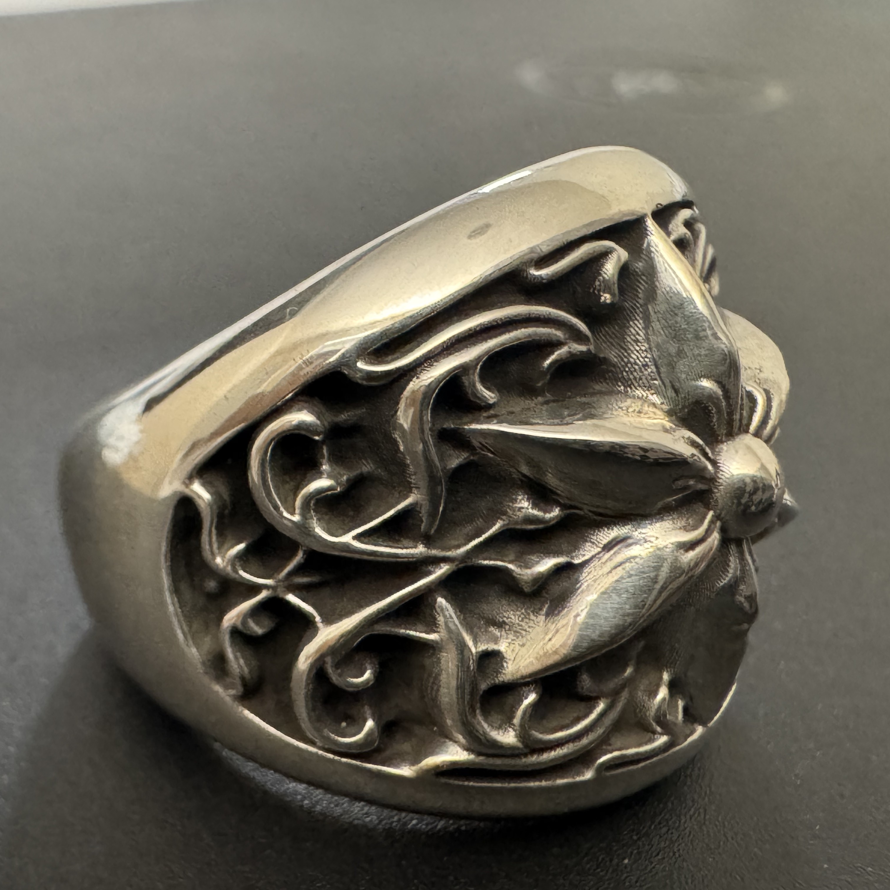 Chrome Hearts Cross Ring - Gothic 925 Sterling Silver Jewelry | David Studio