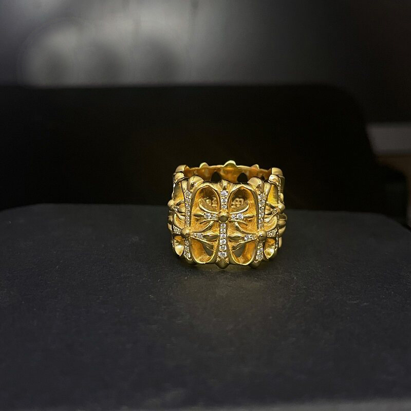 Chrome Hearts Cross Ring - Gothic 925 Sterling Silver Jewelry | David Studio