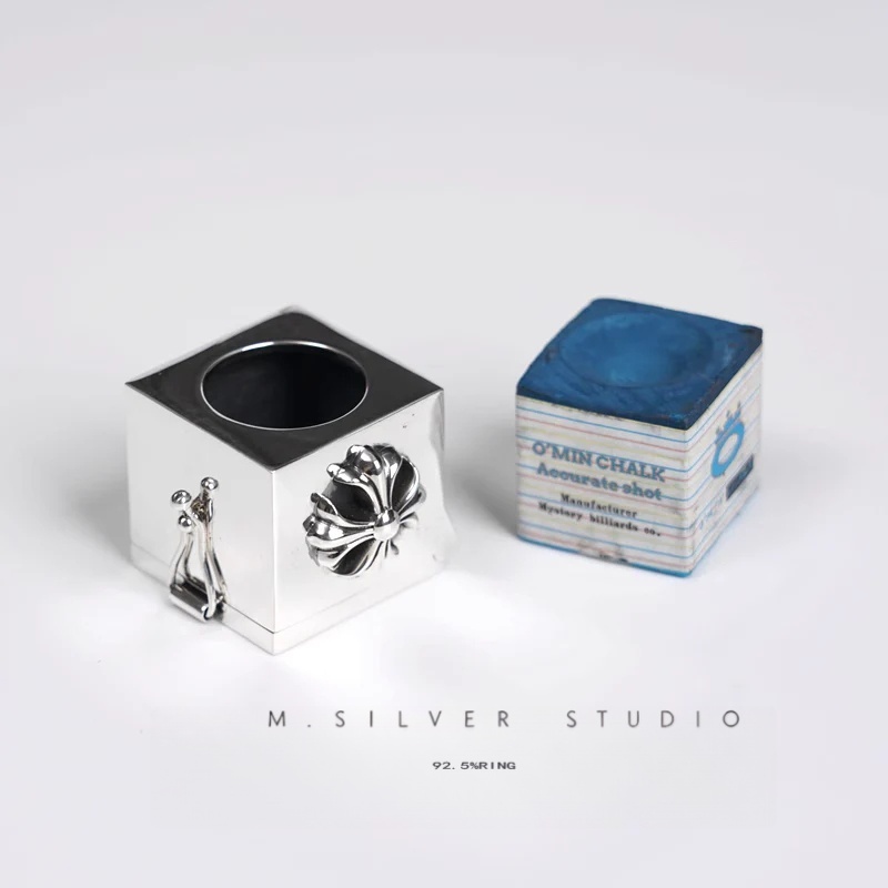 Chrome Hearts Cross Ring - Gothic 925 Sterling Silver Jewelry | David Studio