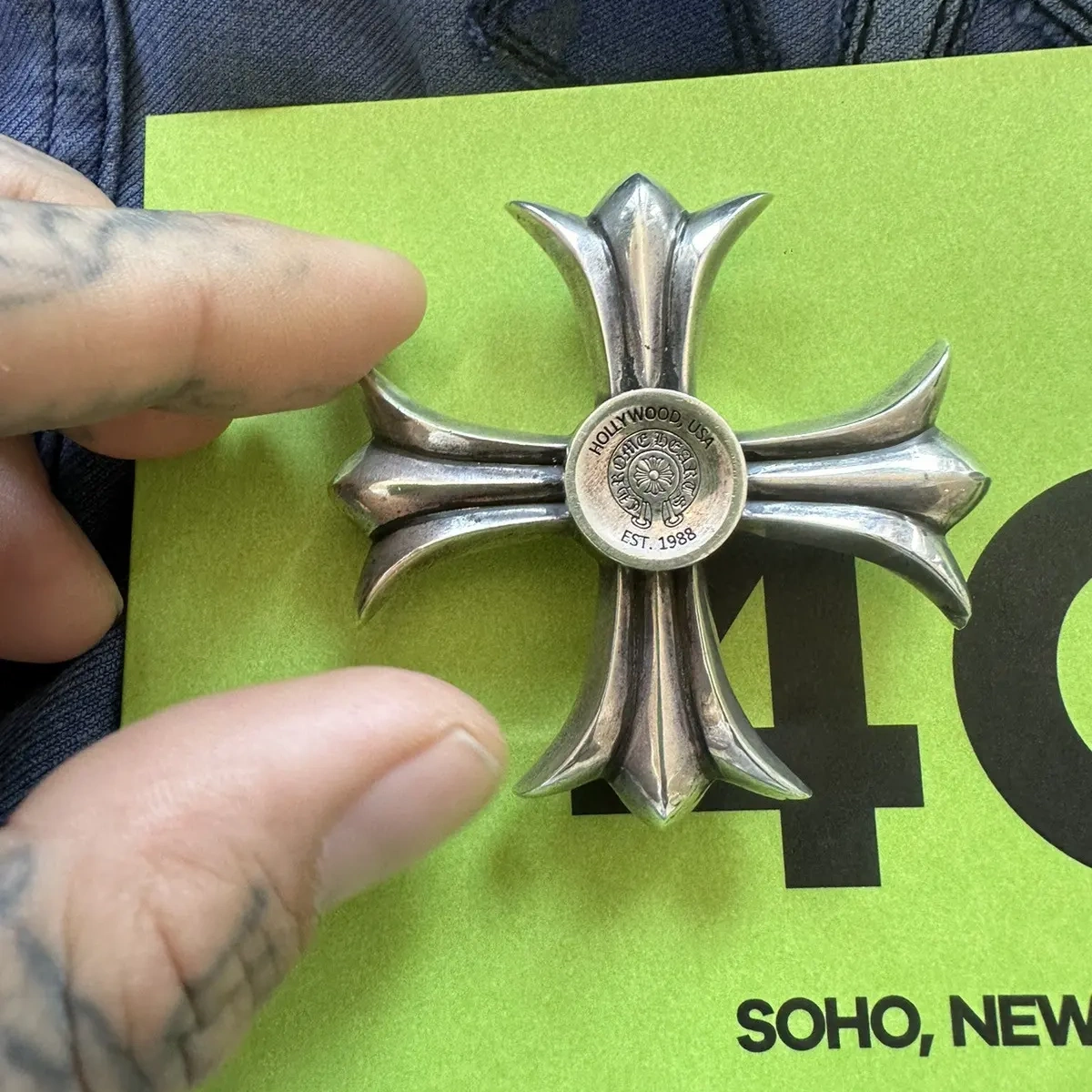 Chrome Hearts Cross Ring - Gothic 925 Sterling Silver Jewelry | David Studio