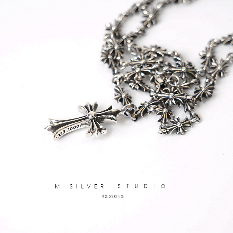 Chrome Hearts Cross Ring - Gothic 925 Sterling Silver Jewelry | David Studio