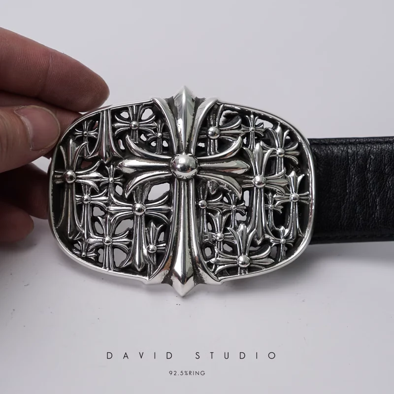 Chrome Hearts Cross Ring - Gothic 925 Sterling Silver Jewelry | David Studio