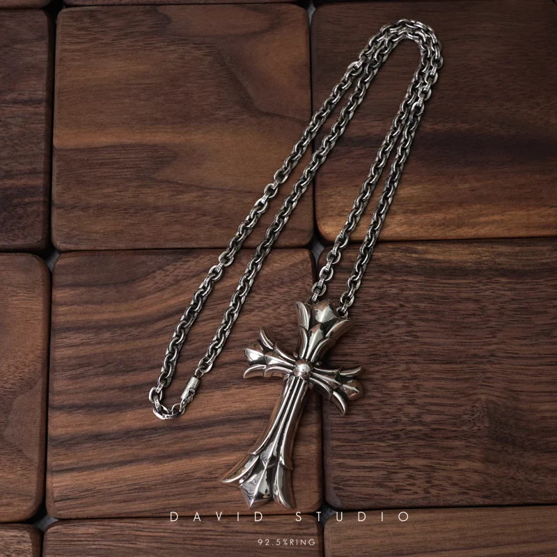 Chrome Hearts Cross Ring - Gothic 925 Sterling Silver Jewelry | David Studio