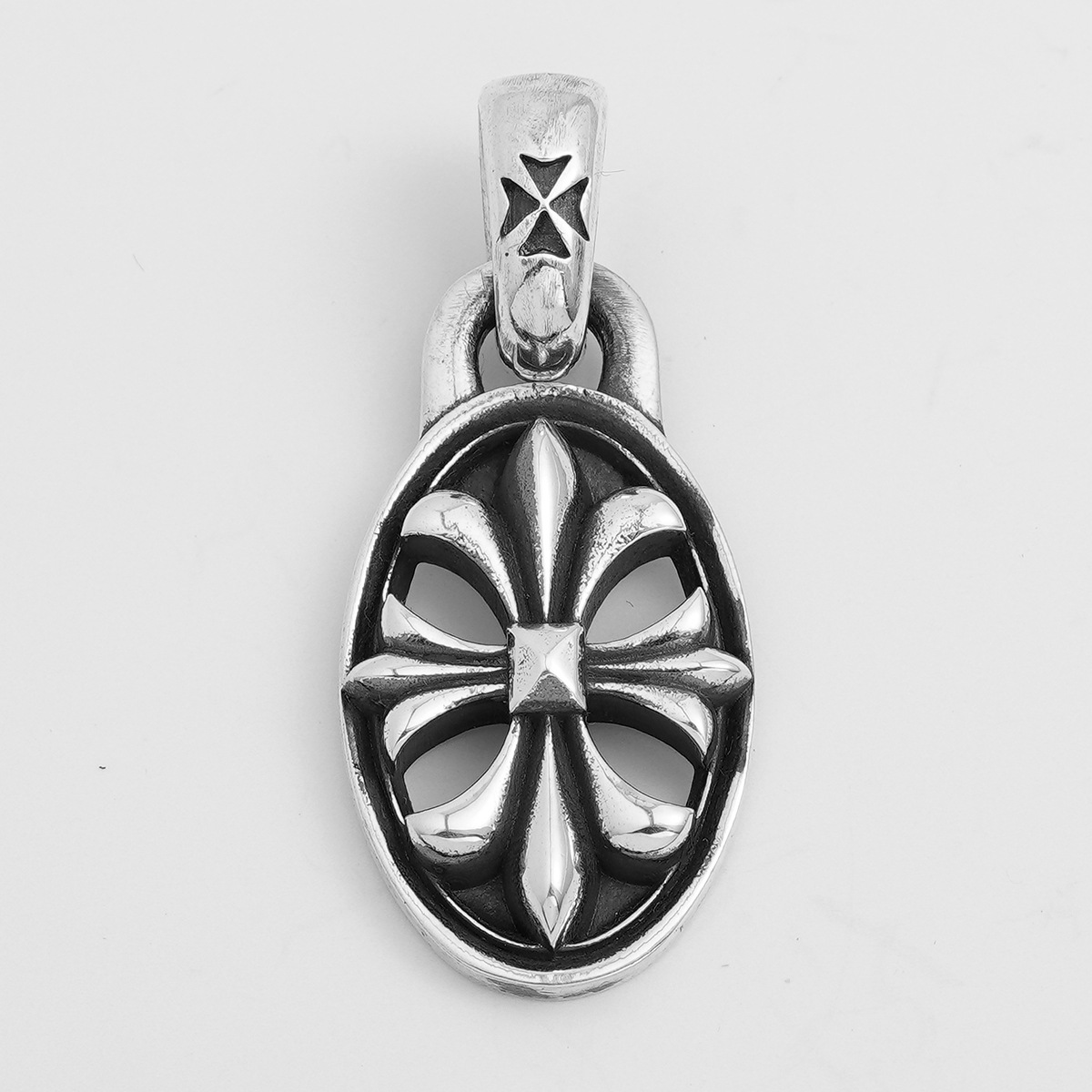 Chrome Hearts Cross Ring - Gothic 925 Sterling Silver Jewelry | David Studio