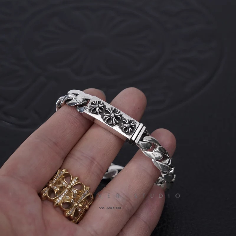 Chrome Hearts Cross Ring - Gothic 925 Sterling Silver Jewelry | David Studio