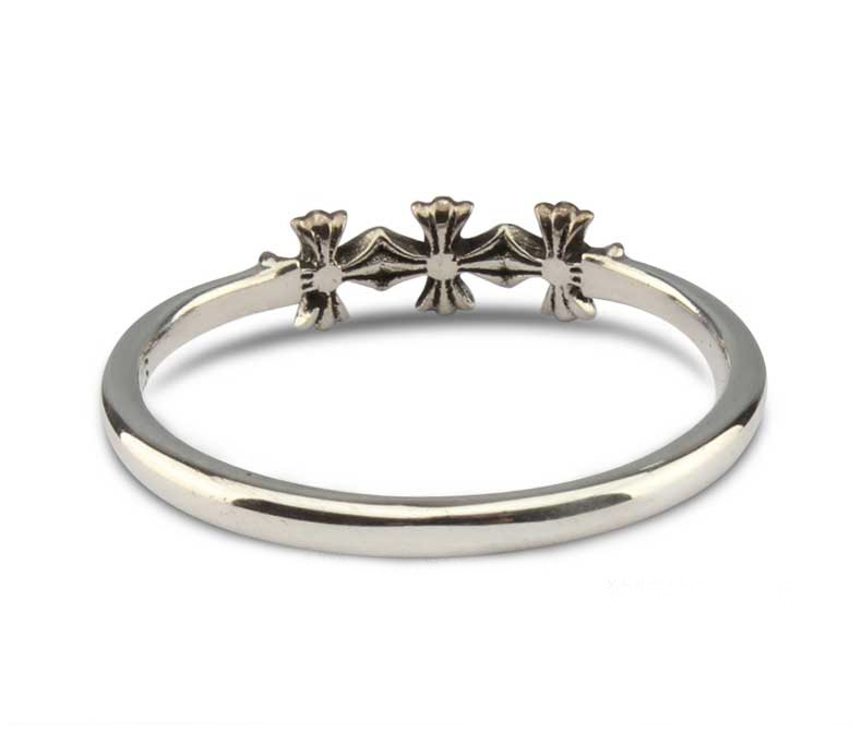 Chrome Hearts Cross Ring - Gothic 925 Sterling Silver Jewelry | David Studio