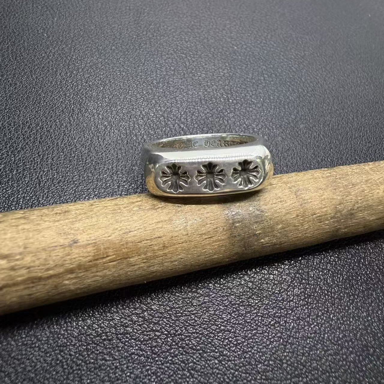 Chrome Hearts Cross Ring - Gothic 925 Sterling Silver Jewelry | David Studio