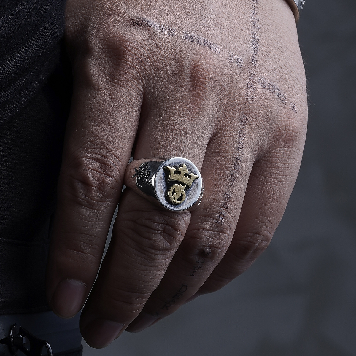 Chrome Hearts Cross Ring - Gothic 925 Sterling Silver Jewelry | David Studio