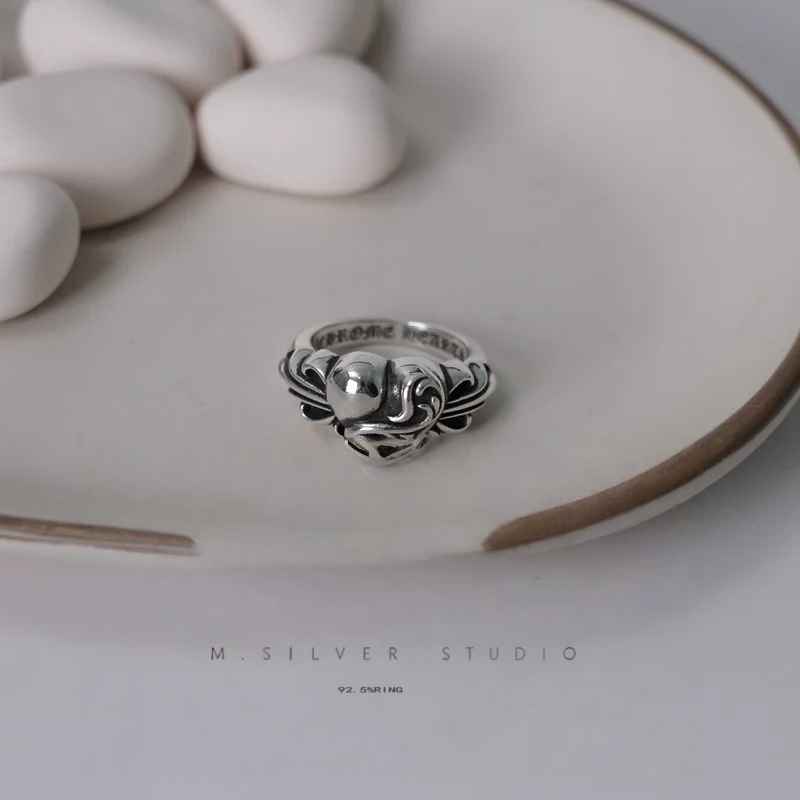 Chrome Hearts Cross Ring - Gothic 925 Sterling Silver Jewelry | David Studio