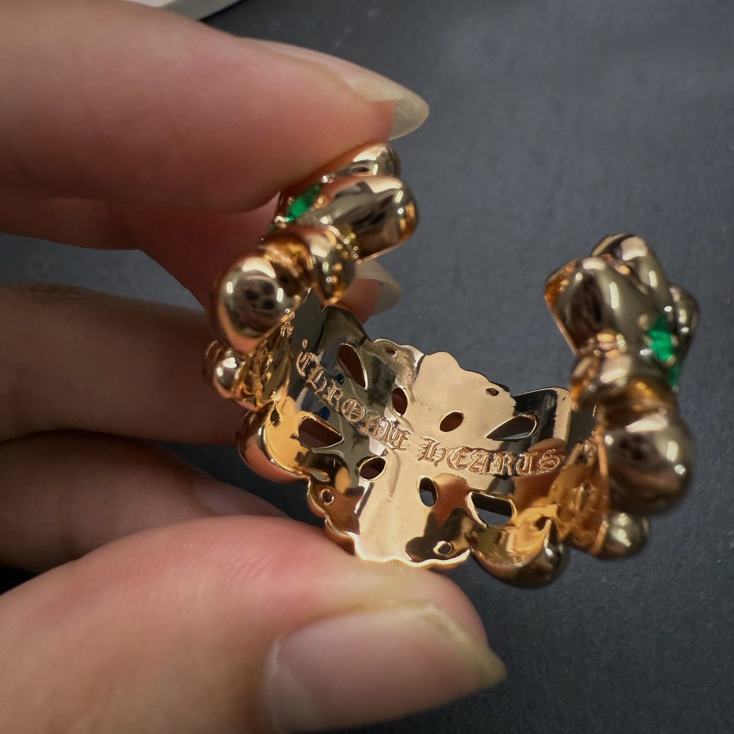 Chrome Hearts Cross Ring - Gothic 925 Sterling Silver Jewelry | David Studio