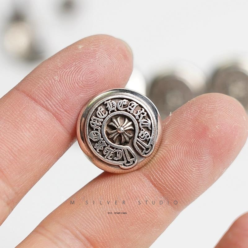 Chrome Hearts Cross Ring - Gothic 925 Sterling Silver Jewelry | David Studio