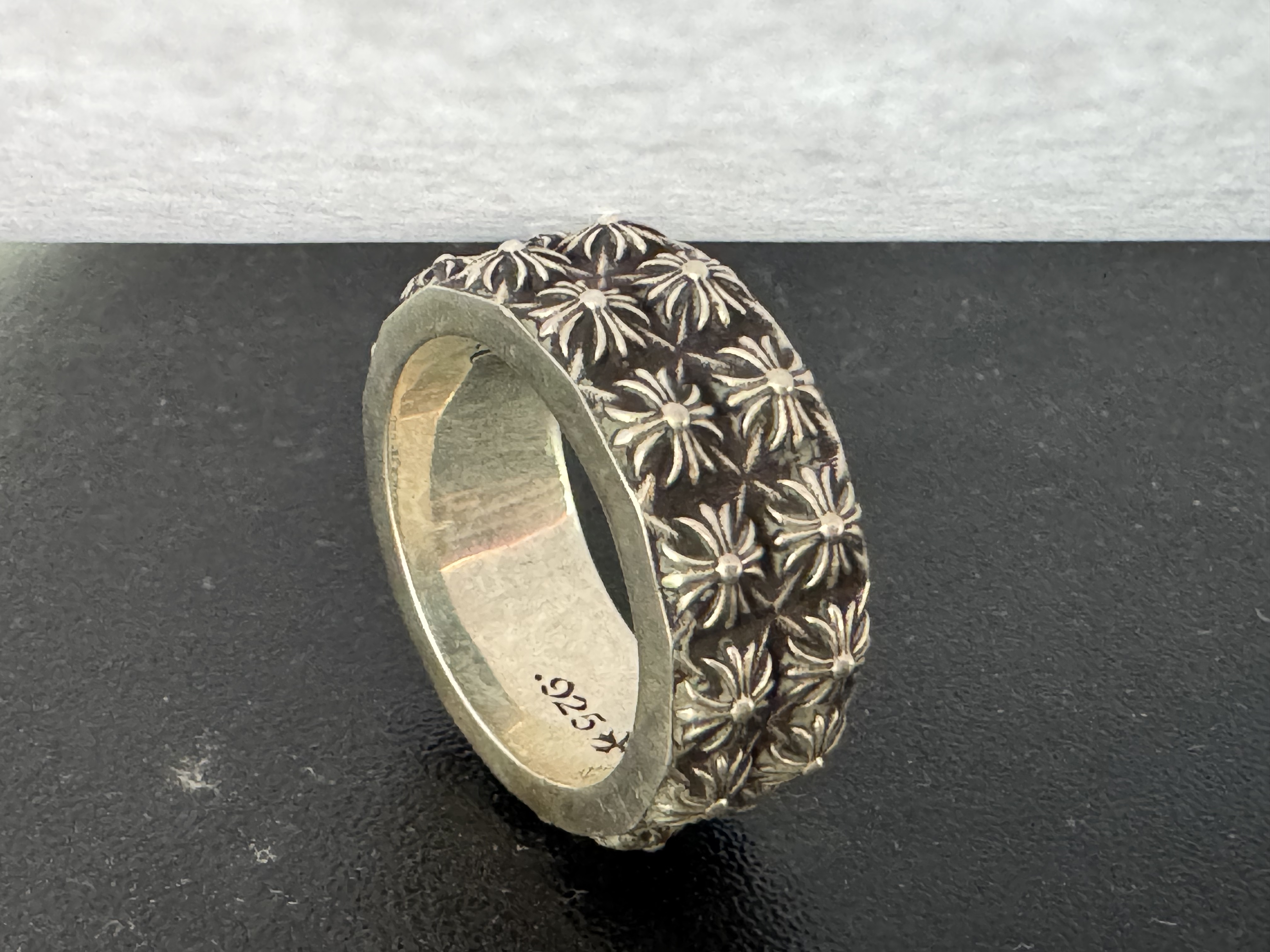 Chrome Hearts Cross Ring - Gothic 925 Sterling Silver Jewelry | David Studio