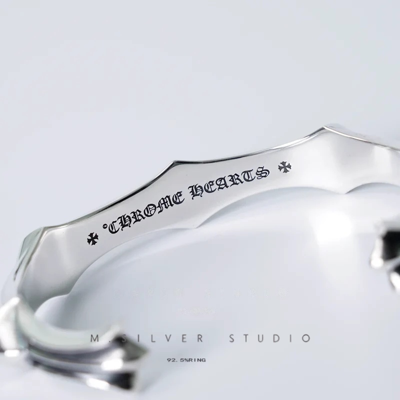 Chrome Hearts Cross Ring - Gothic 925 Sterling Silver Jewelry | David Studio