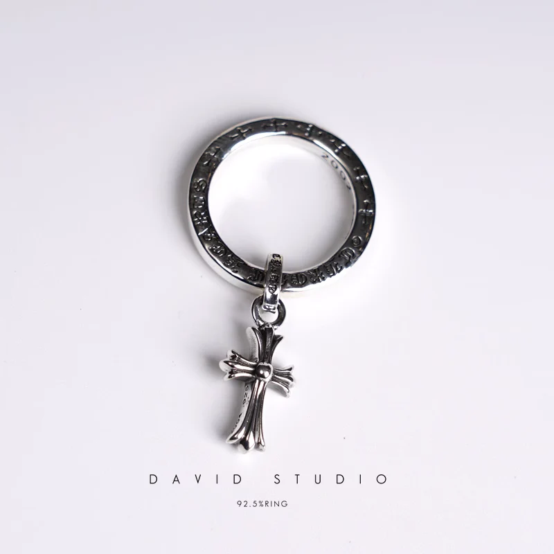 Chrome Hearts Cross Ring - Gothic 925 Sterling Silver Jewelry | David Studio