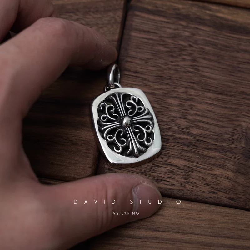 Chrome Hearts Cross Ring - Gothic 925 Sterling Silver Jewelry | David Studio