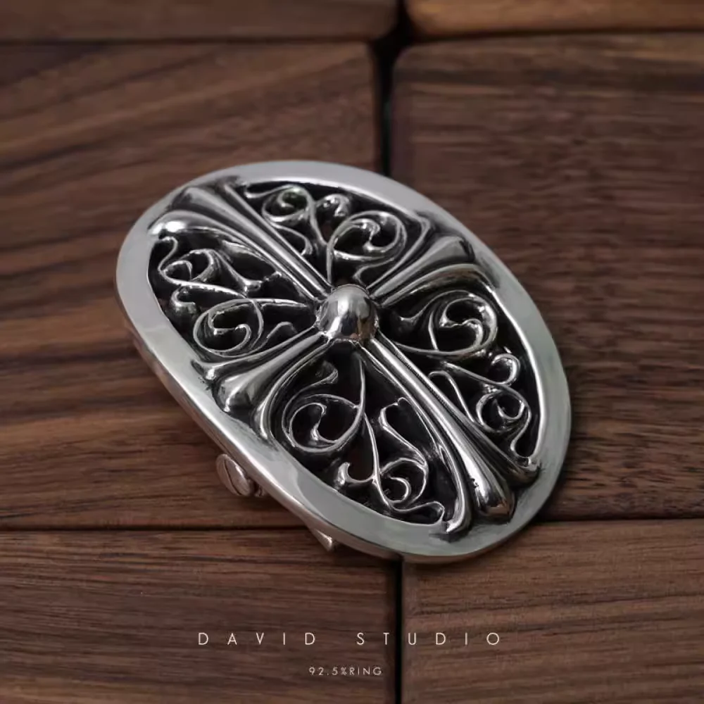 Chrome Hearts Cross Ring - Gothic 925 Sterling Silver Jewelry | David Studio