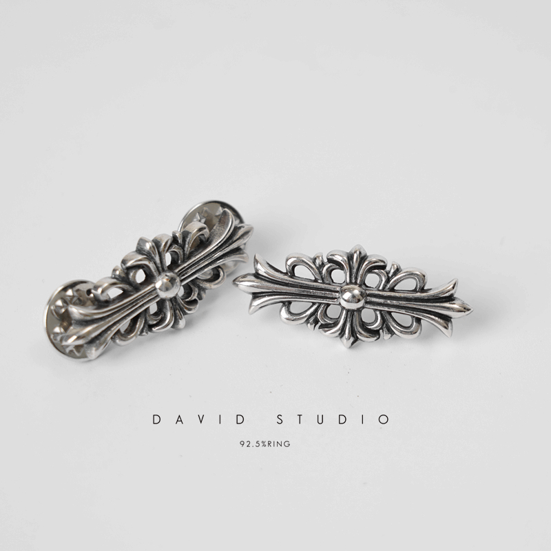 Chrome Hearts Cross Ring - Gothic 925 Sterling Silver Jewelry | David Studio