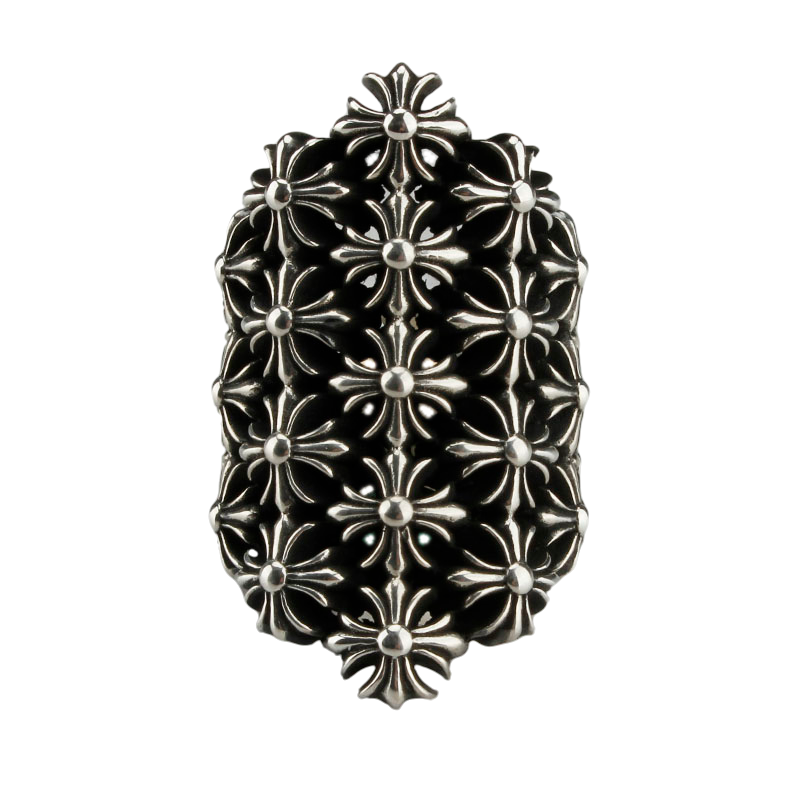 Chrome Hearts Cross Ring - Gothic 925 Sterling Silver Jewelry | David Studio