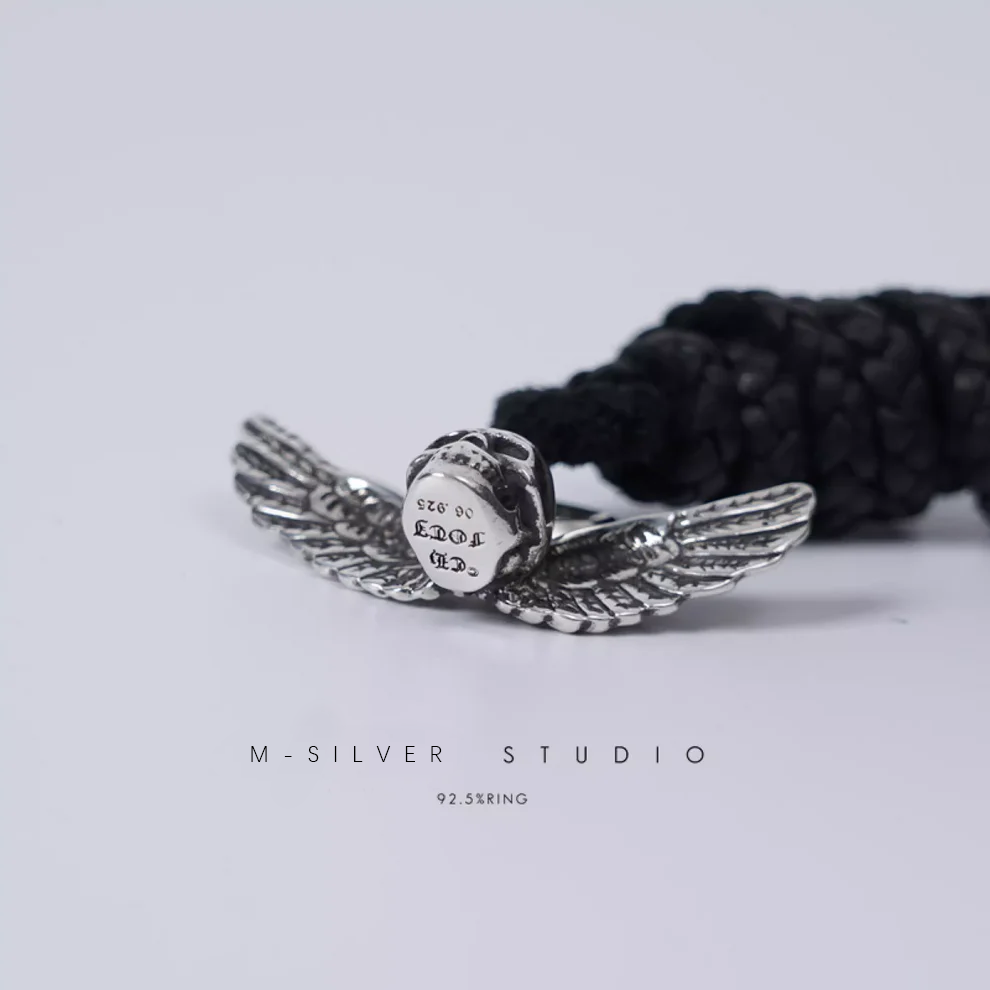 Chrome Hearts Cross Ring - Gothic 925 Sterling Silver Jewelry | David Studio