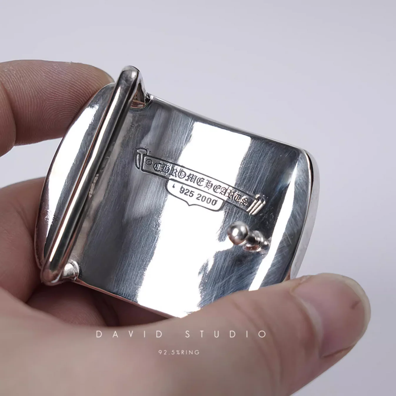 Chrome Hearts Cross Ring - Gothic 925 Sterling Silver Jewelry | David Studio