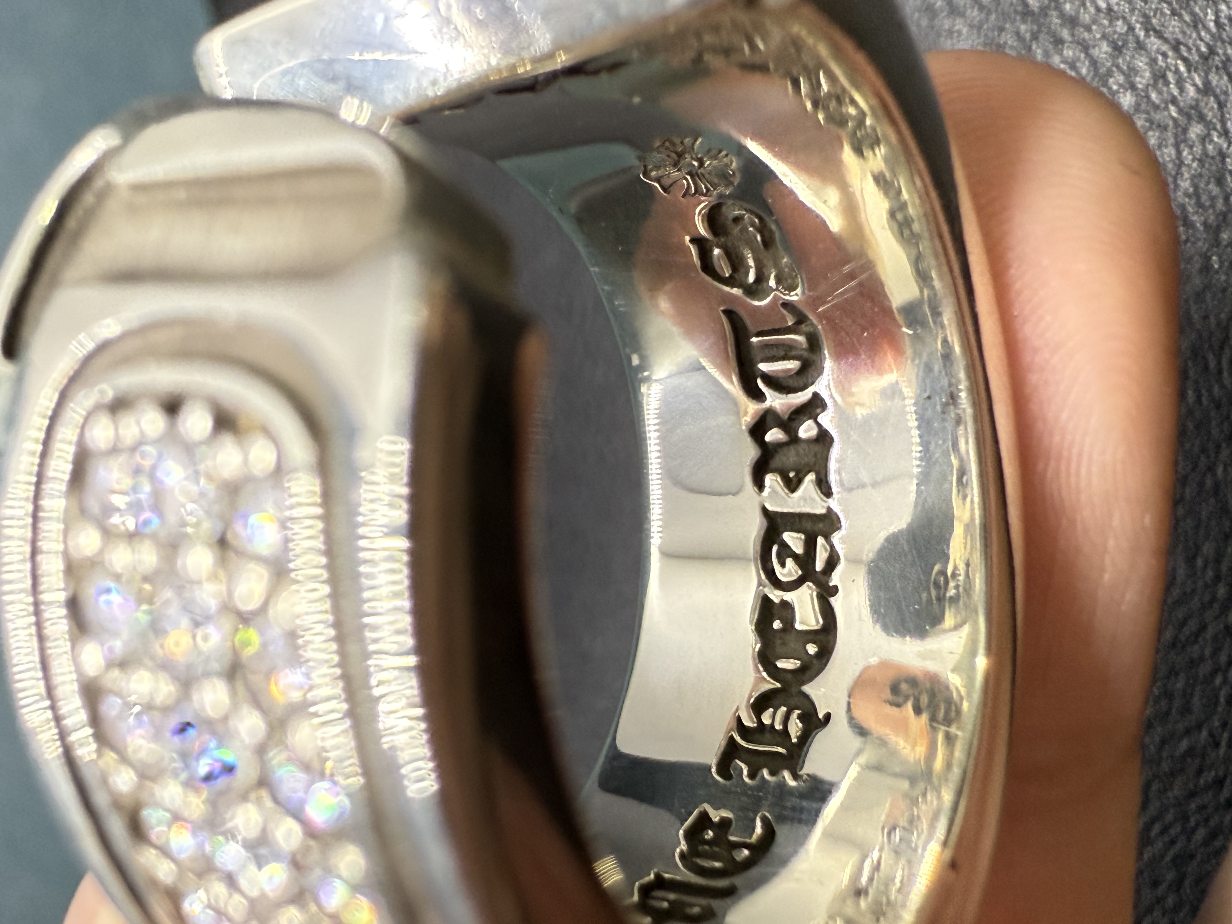 Chrome Hearts Cross Ring - Gothic 925 Sterling Silver Jewelry | David Studio