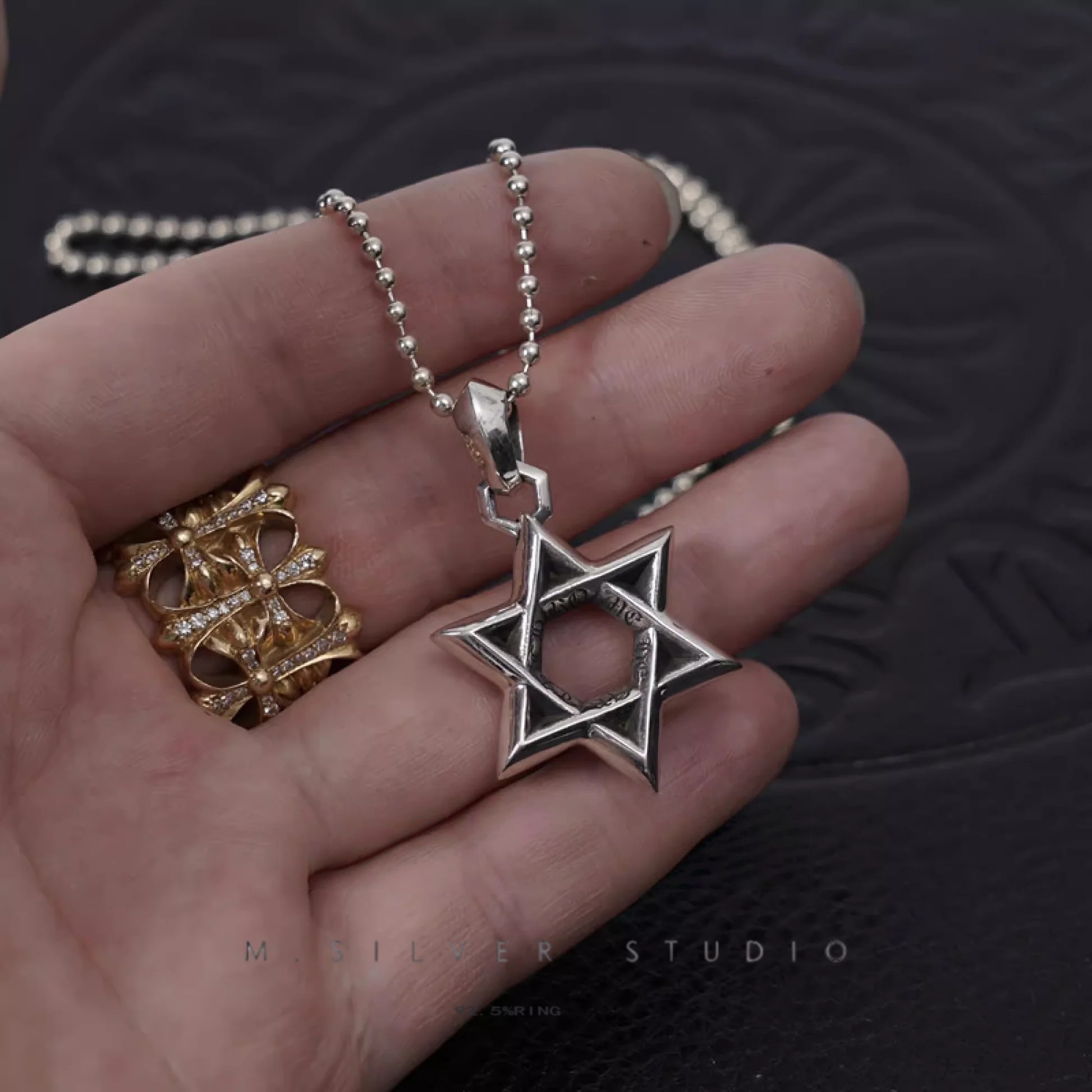 Chrome Hearts Cross Ring - Gothic 925 Sterling Silver Jewelry | David Studio