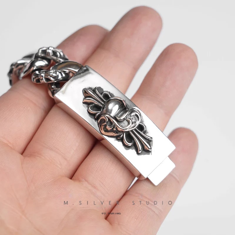 Chrome Hearts Cross Ring - Gothic 925 Sterling Silver Jewelry | David Studio