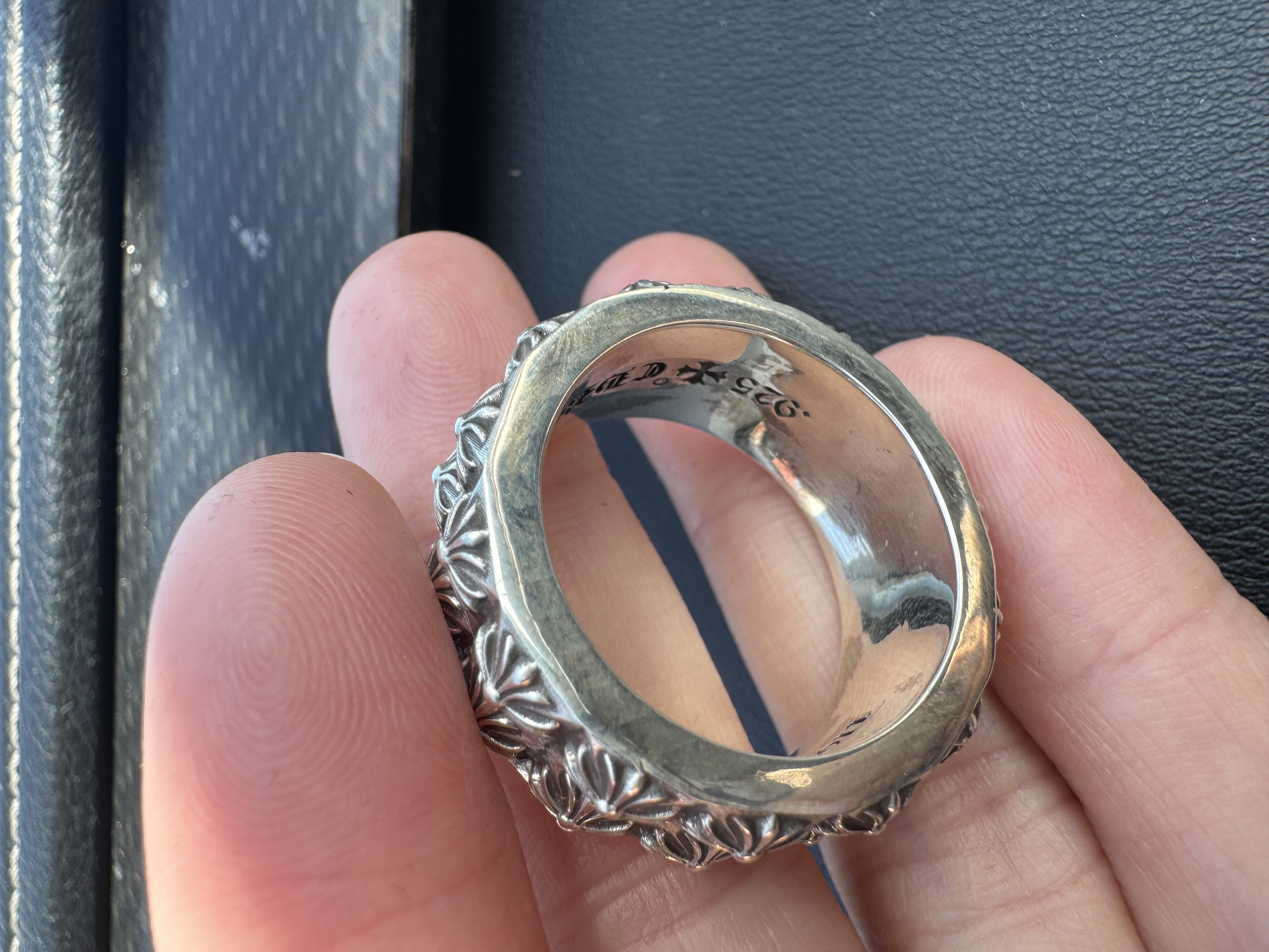 Chrome Hearts Cross Ring - Gothic 925 Sterling Silver Jewelry | David Studio