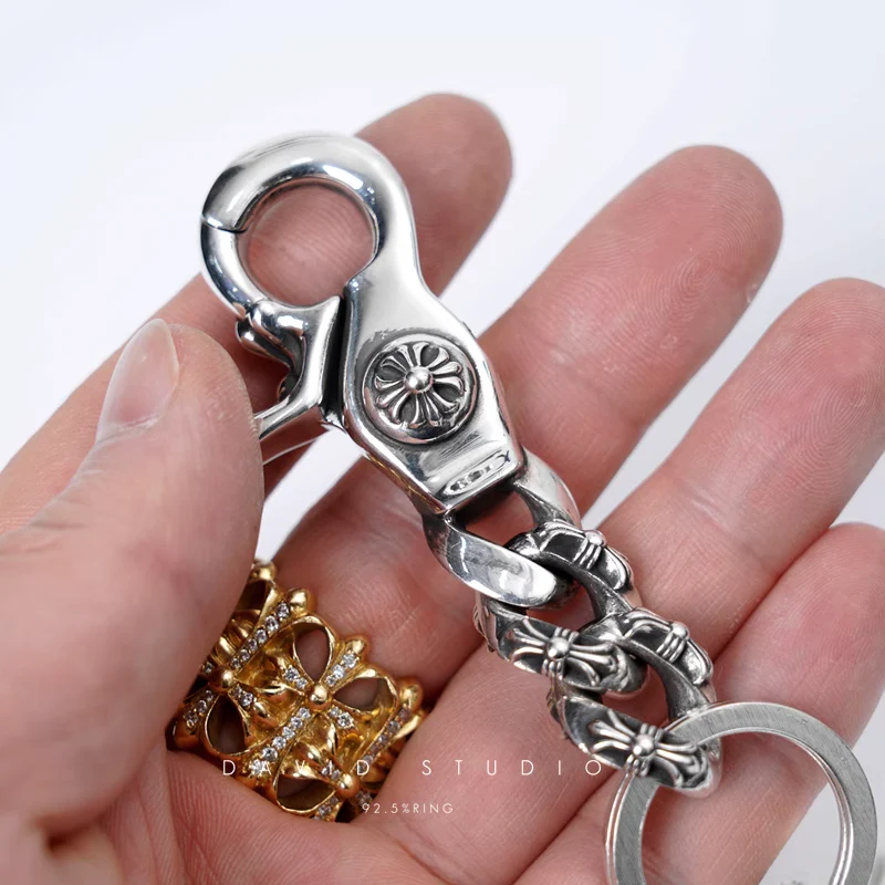 Chrome Hearts Cross Ring - Gothic 925 Sterling Silver Jewelry | David Studio