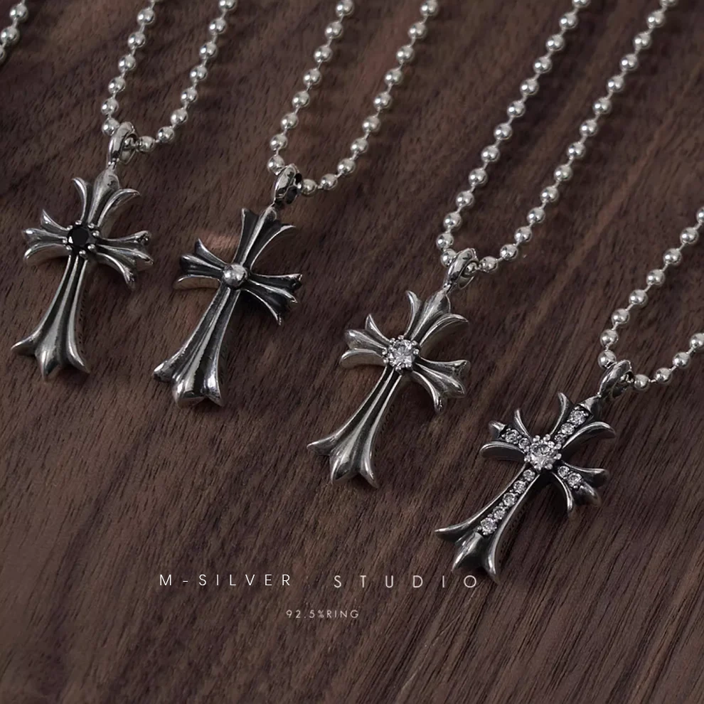 Chrome Hearts Cross Ring - Gothic 925 Sterling Silver Jewelry | David Studio