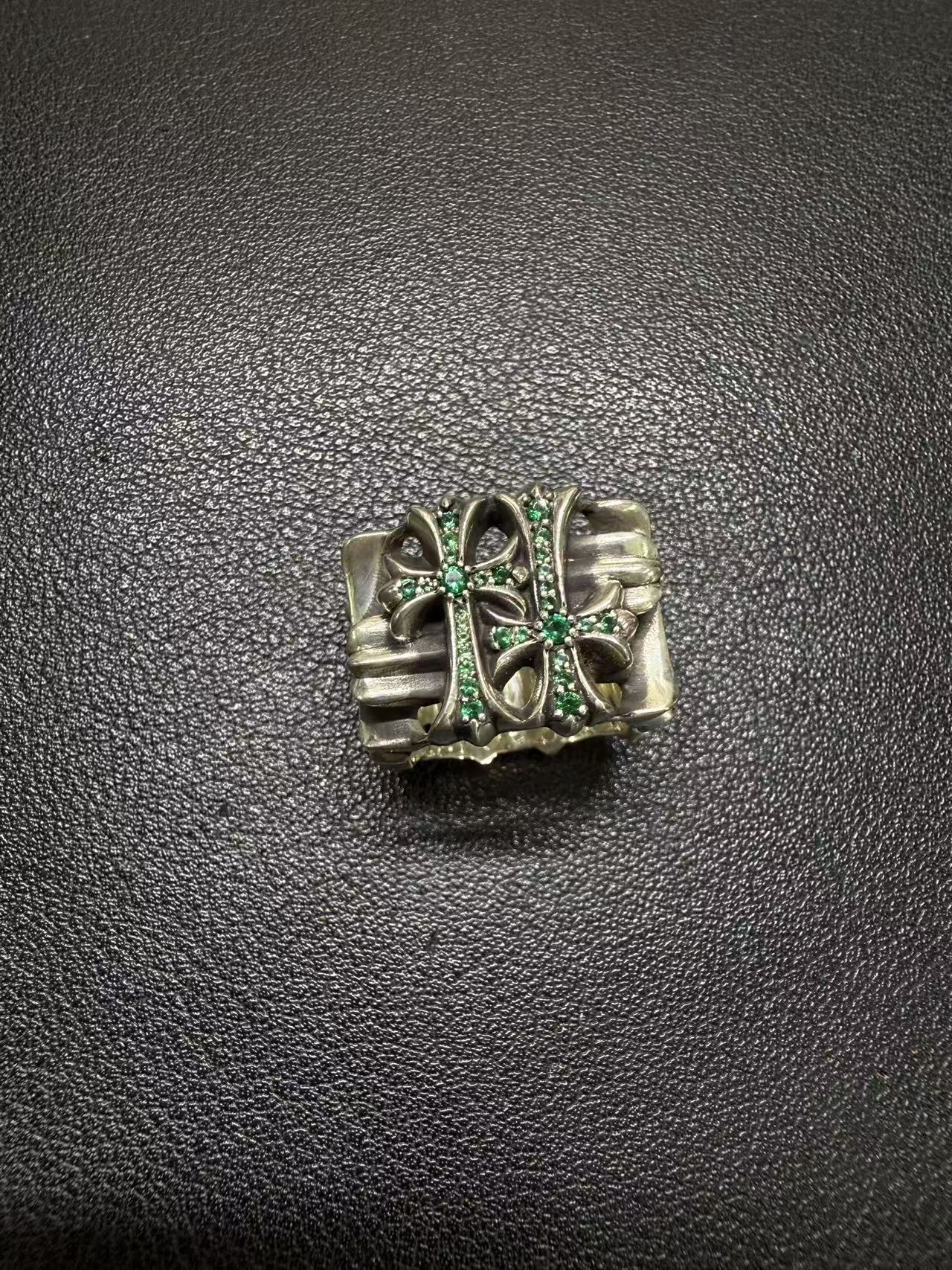 Chrome Hearts Cross Ring - Gothic 925 Sterling Silver Jewelry | David Studio