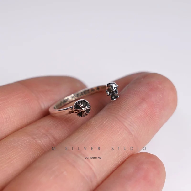 Chrome Hearts Cross Ring - Gothic 925 Sterling Silver Jewelry | David Studio