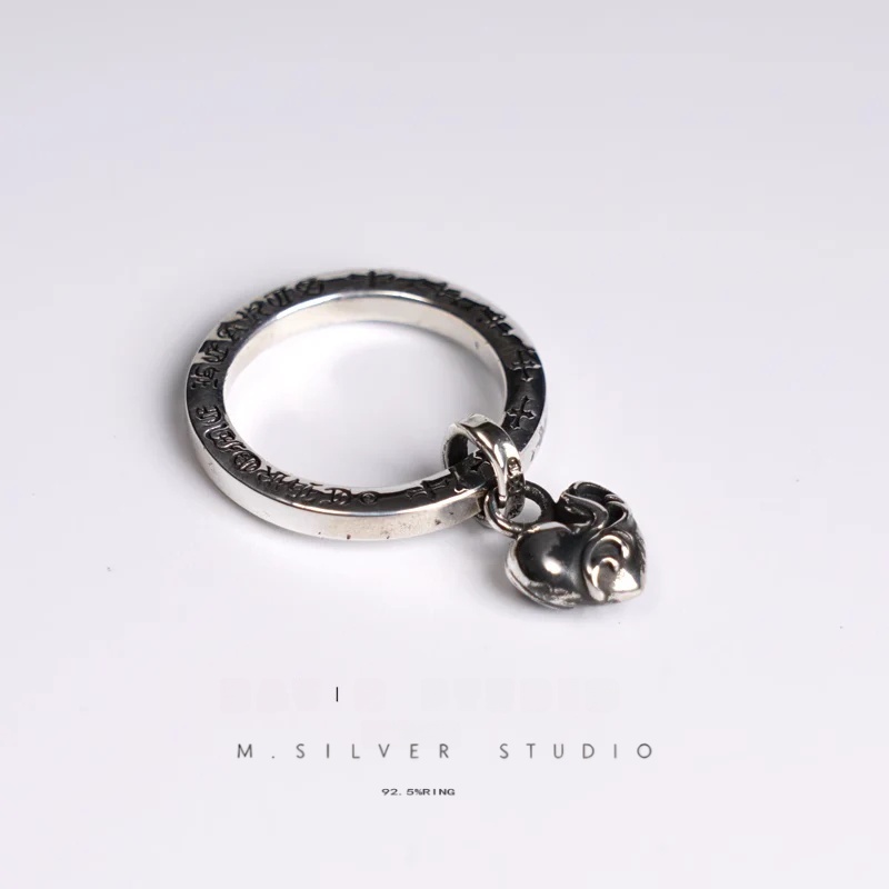 Chrome Hearts Cross Ring - Gothic 925 Sterling Silver Jewelry | David Studio