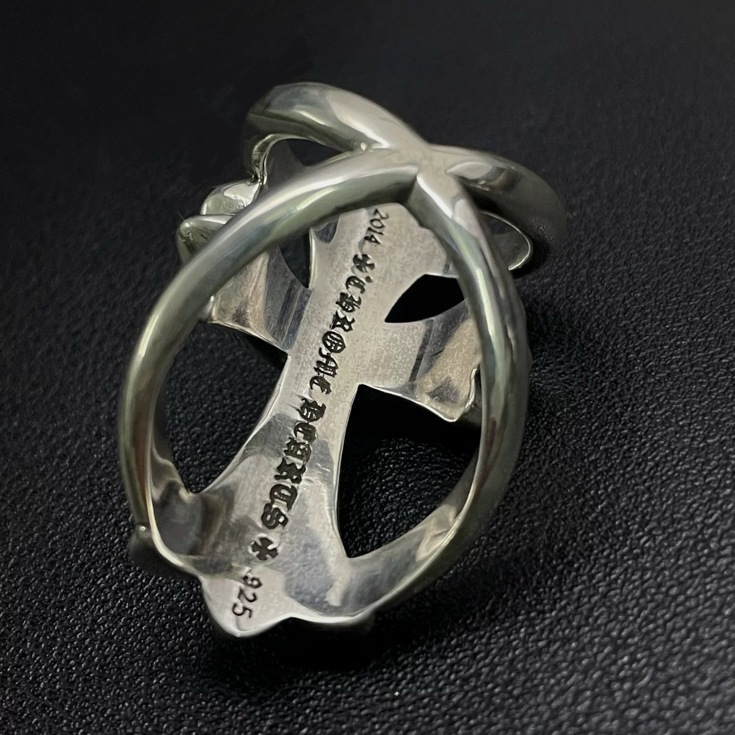 Chrome Hearts Cross Ring - Gothic 925 Sterling Silver Jewelry | David Studio