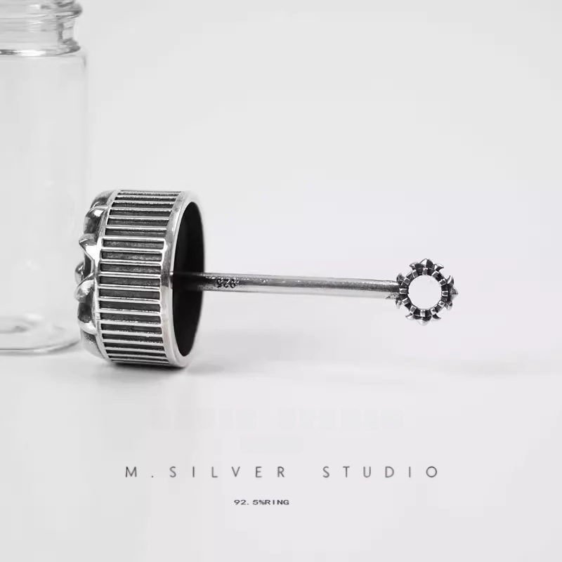 Chrome Hearts Cross Ring - Gothic 925 Sterling Silver Jewelry | David Studio