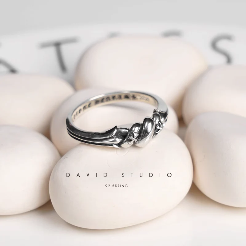 Chrome Hearts Cross Ring - Gothic 925 Sterling Silver Jewelry | David Studio