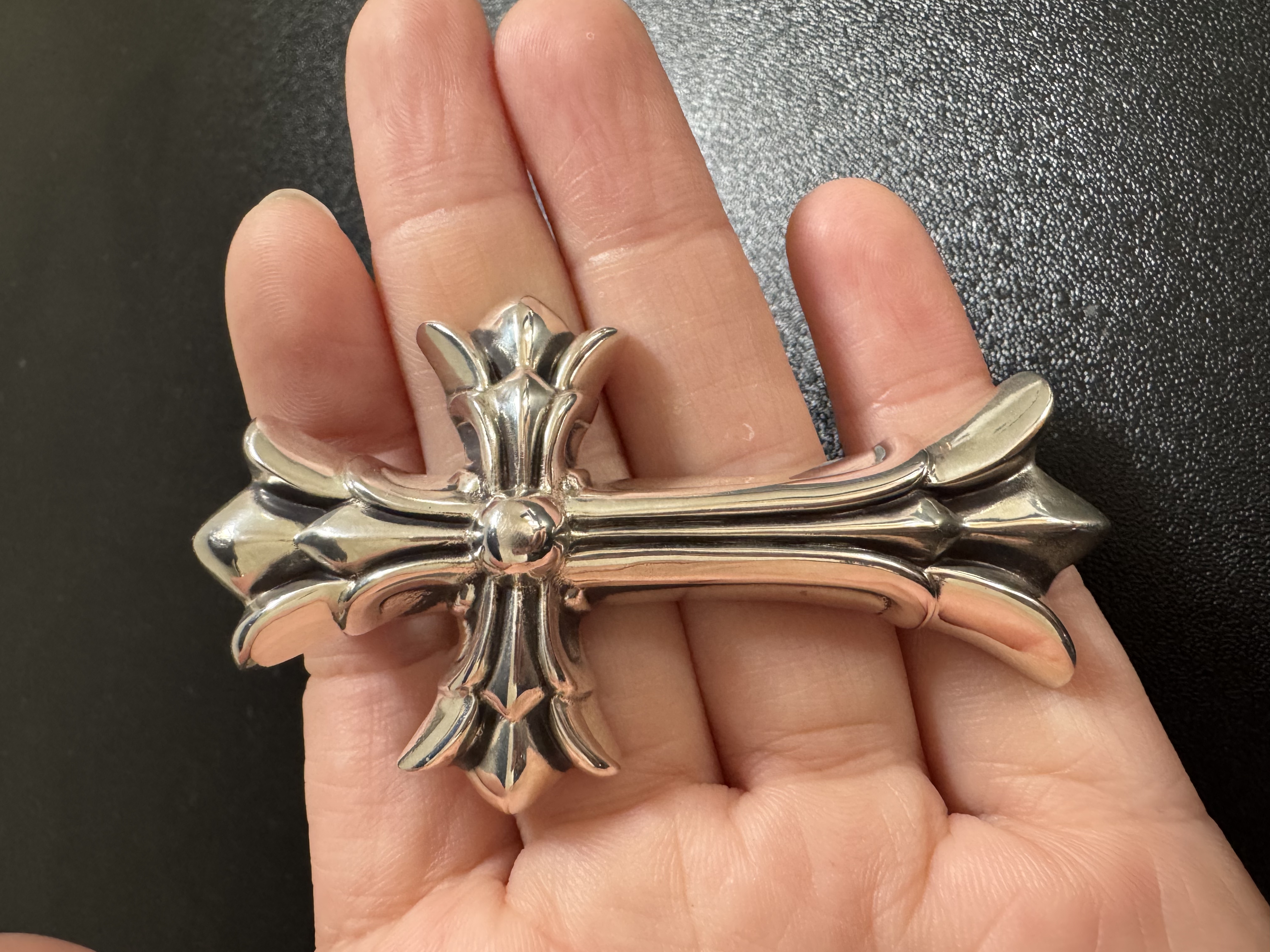 Chrome Hearts Cross Ring - Gothic 925 Sterling Silver Jewelry | David Studio