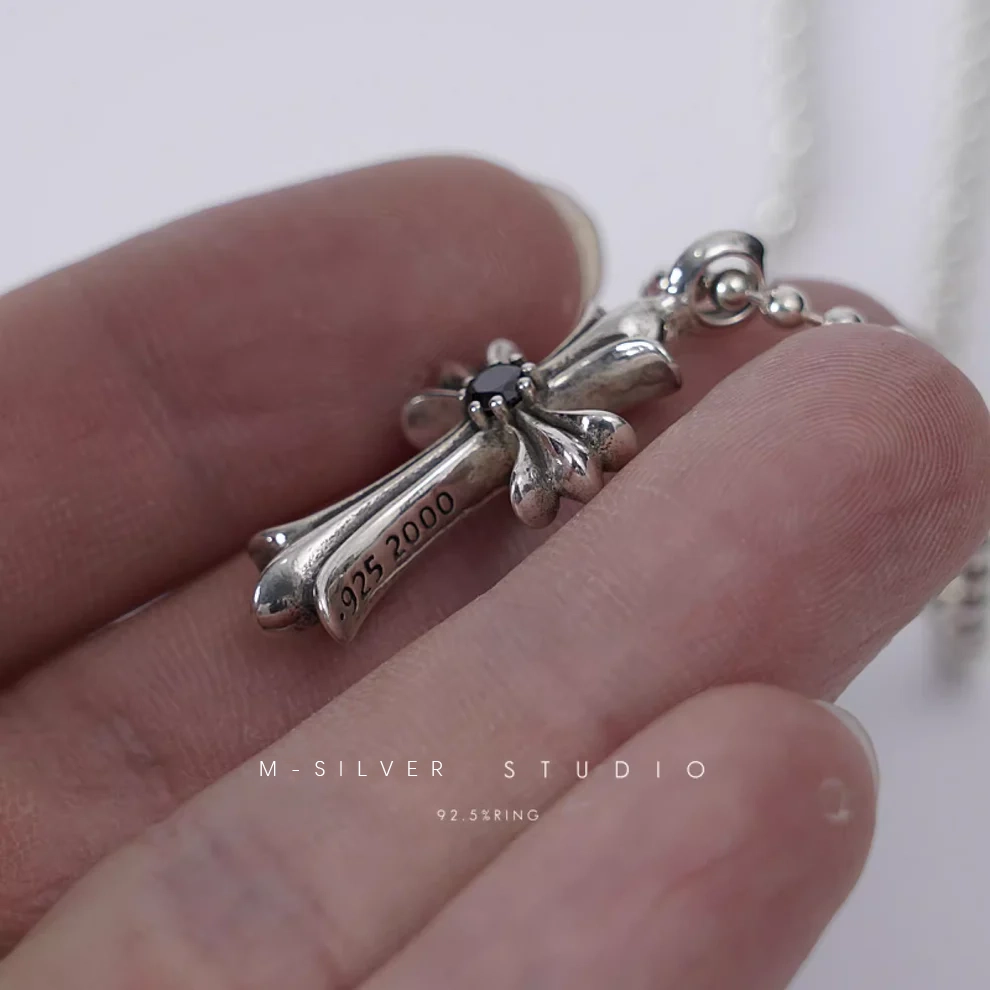 Chrome Hearts Cross Ring - Gothic 925 Sterling Silver Jewelry | David Studio