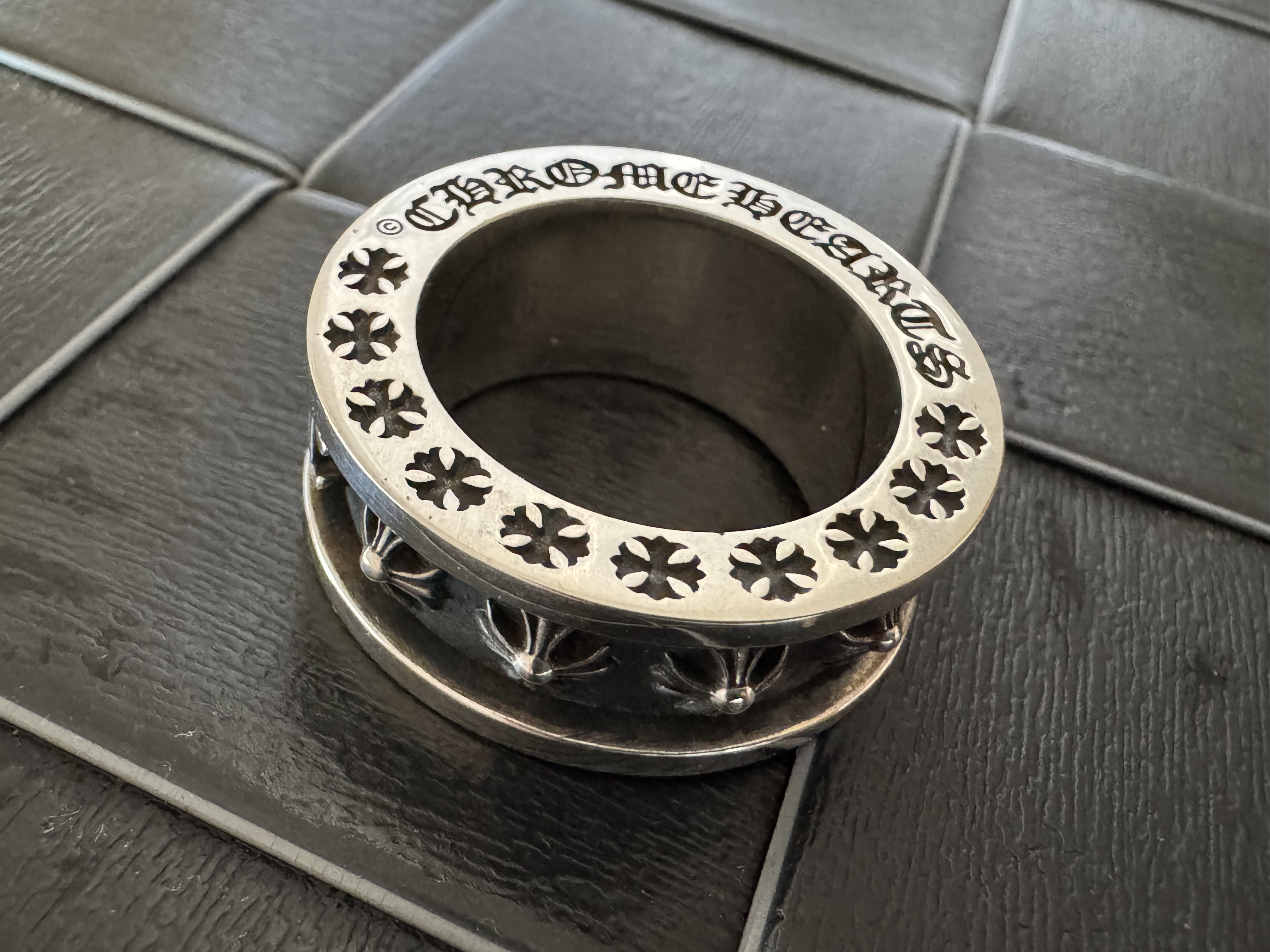 Chrome Hearts Cross Ring - Gothic 925 Sterling Silver Jewelry | David Studio