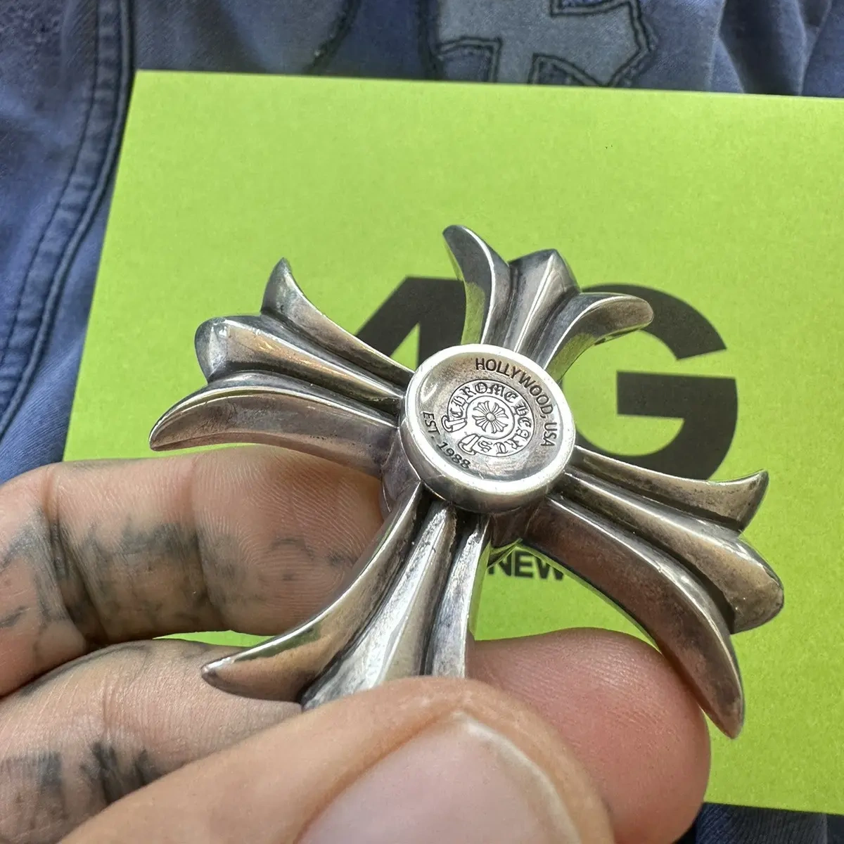 Chrome Hearts Cross Ring - Gothic 925 Sterling Silver Jewelry | David Studio