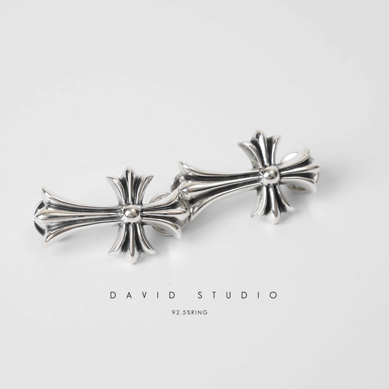 Chrome Hearts Cross Ring - Gothic 925 Sterling Silver Jewelry | David Studio