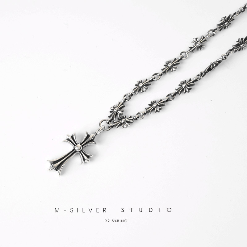 Chrome Hearts Cross Ring - Gothic 925 Sterling Silver Jewelry | David Studio